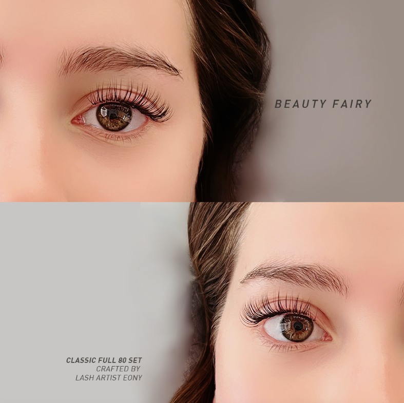 Classic eyelash extensions by Beauty Fairy