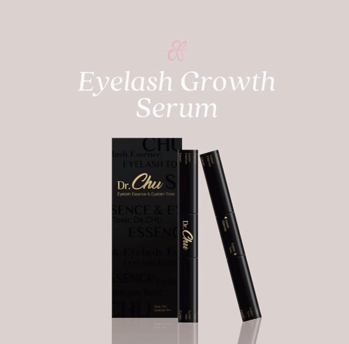 Dr. Chu Eyelash Growth Serum by Beauty Fairy for fuller, longer eyelashes with nourishing ingredients